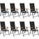 vidaXL 3070627 Matgrupp, 1 Bord inkl. 8 Stolar