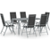 vidaXL 3070635 Ensemble repas de patio, 1 Table incluse 6 Chaises