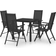 vidaXL 3070649 Juego de comedor de patio, 1 Mesa incl. 4 Sillas