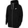 Nike Sportswear Full-Zip Fleece Hoodie - Black/Ice Silver/White/White