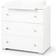 Klups Commode Paula 3 tiroirs plan de change Blanc 80 x 81 x 48 cm