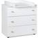 Klups Commode Paula 3 tiroirs plan de change Blanc 80 x 81 x 48 cm