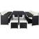 vidaXL 46420 Matgrupp, 1 Bord inkl. 10 Stolar