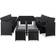 vidaXL 46420 Matgrupp, 1 Bord inkl. 10 Stolar