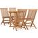 vidaXL 3059979 Essgruppe, 1 Tisch einschl. 4 Stühle