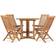vidaXL 3059979 Set da pranzo per patio, 1 Tavolo incluso 4 Sedie