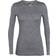 Icebreaker Women's Merino 200 Oasis Long Sleeve Crewe Thermal Top - Gritstone Heather