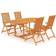 vidaXL 3200276335 Essgruppe, 1 Tisch einschl. 4 Stühle