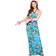 Wicked Hawaiian Maxi Dress Blue Orchid Ocean