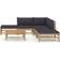 vidaXL 3058188 Loungeset, 1 Bord inkl. 3 Soffor