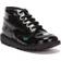 Kickers Infant Kick Hi Zip - Black Patent