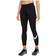 NIKE Women's Sportswear Essential Mid-Rise Swoosh Leggings- Black/White