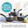 Prestige Earth Pan Set di pentole con coperchio 3 Parti