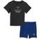 adidas SPRT Shorts & Tee Set - Black (H25237)