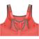 Glamorise Custom Control WonderWire Sports Bra - Coral/Gray