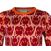 Vossatassar Monster Print Wool Sweater - Rose