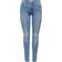 Only Wauw Life Mid Destroyed Skinny Fit Jeans - Blue/Light Medium Blue Denim