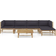 vidaXL 3058198 Loungesæt, 1 borde inkl. 4 sofaer