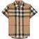 Burberry SS Check Stretch Cotton Shirt - Archive Beige