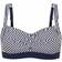 Abecita Brighton Twisted Soft Bikini Bra - Navy Blue/White