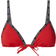 Calvin Klein Logo Tape Triangle Bikini Top - Rustic Red