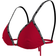 Calvin Klein Logo Tape Triangle Bikini Top - Rustic Red