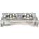 Trixie Bowl Set Wood/Stainless Steel