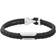 Diesel Braided Double-Strand Bracelet - Black/Silver