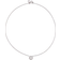 Tory Burch Miller Pavé Logo Delicate Necklace - Silver/Transparent