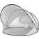 Deryan Tenda de spiaggia Luxury Pop Up XXL Argento grigio argento