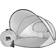 Deryan Tenda de spiaggia Luxury Pop Up XXL Argento grigio argento