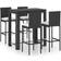 vidaXL 3064796 Conjunto de Bar Exterior, 1 Mesa incl. 4 Sillas