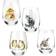 Wrendale Designs Assorted Domestic Animals Tumblerglas 55cl 4st