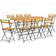 vidaXL 3058158 Essgruppe, 1 Tisch einschl. 8 Stühle