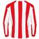 JAKO Milan L/S Jersey Kids - White/Sport Red