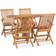 vidaXL 3059975 Juego de comedor de patio, 1 Mesa incl. 4 Sillas