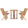 vidaXL 3059975 Patio Dining Set, 1 Table incl. 4 Chairs