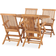 vidaXL 3059975 Juego de comedor de patio, 1 Mesa incl. 4 Sillas