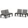vidaXL 3059826 2-pack Havebænk