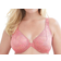 Glamorise Wonderwire Front Close Stretch Lace Bra - Apricot