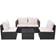 vidaXL 43109 Outdoor Lounge Set, 1 Table incl. 4 Sofas