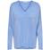 Only V-Neck Knitted Pullover - Blue/Blue Fog