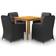 vidaXL 3067729 Juego de comedor de patio, 1 Mesa incl. 4 Sillas