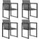 vidaXL 313117 Matgrupp, 1 Bord inkl. 4 Stolar