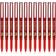 Pilot V7 Hi-Tecpoint Red Rollerball Pen Set of 12