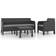 vidaXL 3079678 Lounge-Set, 1 Tisch einschl. 1 Stühle & 1 Sofas