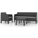 vidaXL 3079678 Lounge-Set, 1 Tisch einschl. 1 Stühle & 1 Sofas