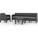 vidaXL 3079674 Loungeset, 1 Bord inkl. 1 Stolar & 1 Soffor