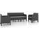 vidaXL 3079672 Loungeset, Bord inkl. 2 Stolar & 1 Soffor