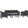 vidaXL 3067235 Loungeset, 1 Bord inkl. 2 Stolar & 1 Soffor